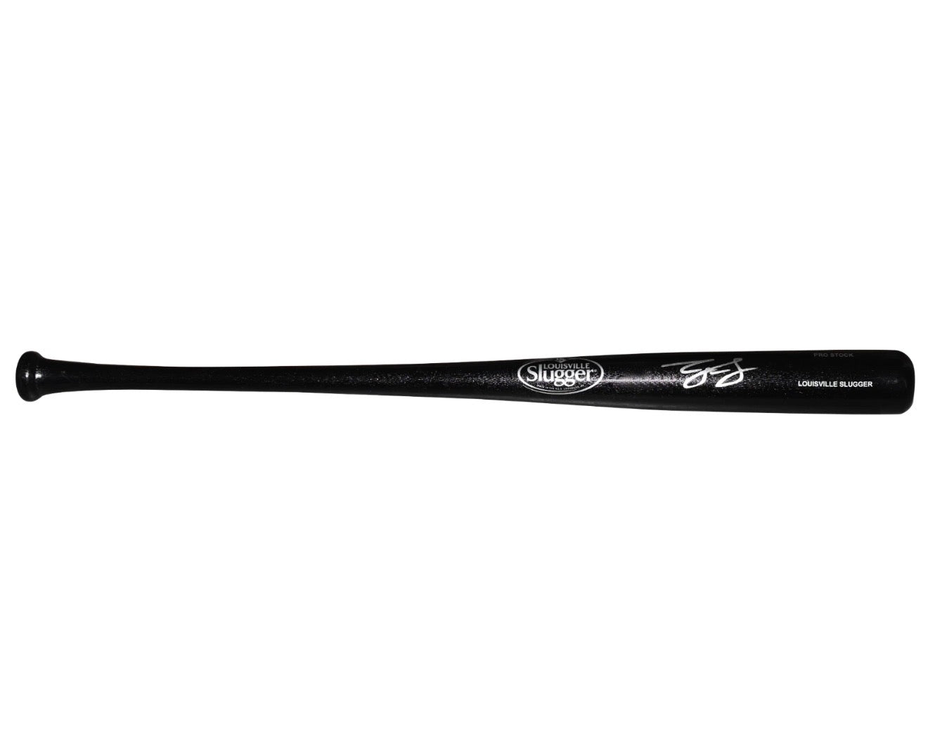 George Lombard Jr Signed Black Louisville Slugger Bat Beckett Auth