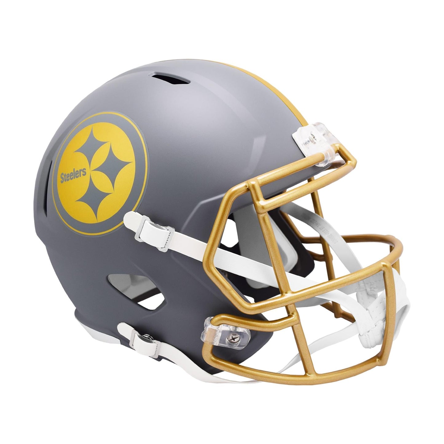 Pittsburgh Steelers SLATE Full Size Replica Football Helmet NFL
