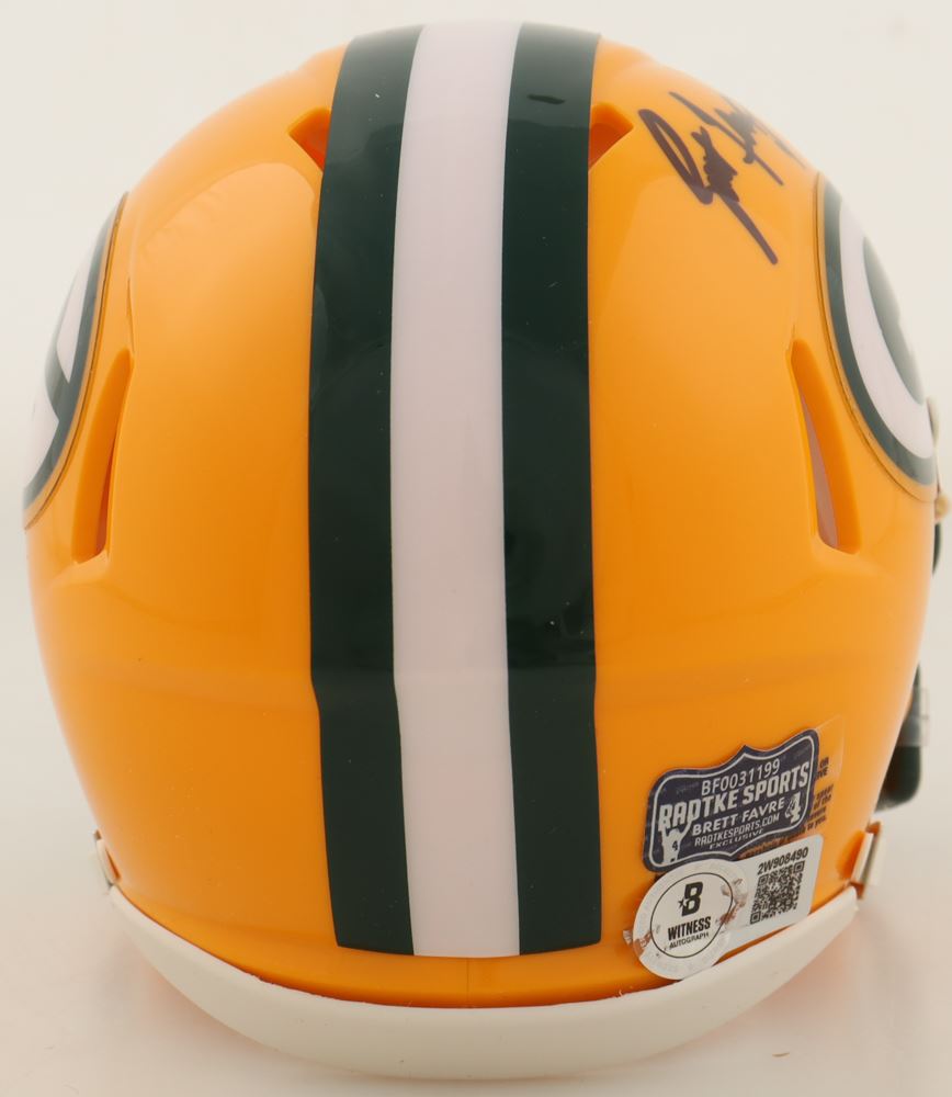 Brett Favre Signed Authentic Green Bay Packers Speed Mini Helmet NFL