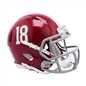 Alabama#18 Crimson Tide Primary Speed Mini Football Helmet