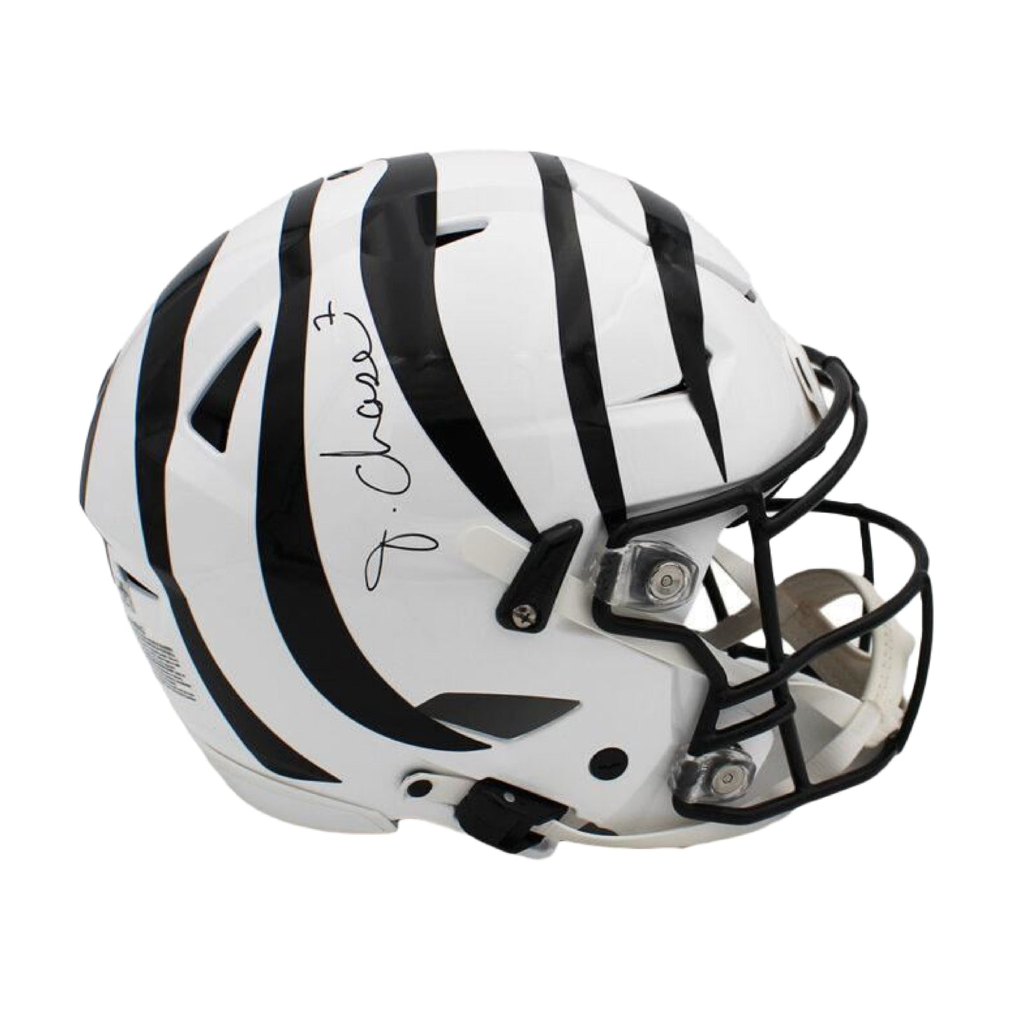 Ja'Marr Chase Autographed Bengals Full Size Authentic On-Field Alternative SpeedFlex Helmet