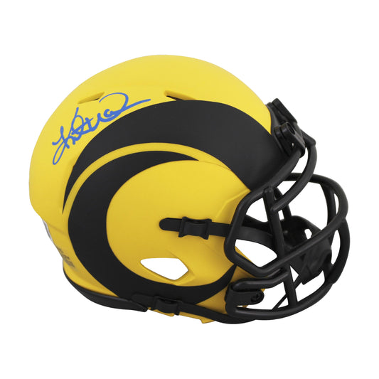 Kurt Warner Signed Authentic Rave Rams NFL