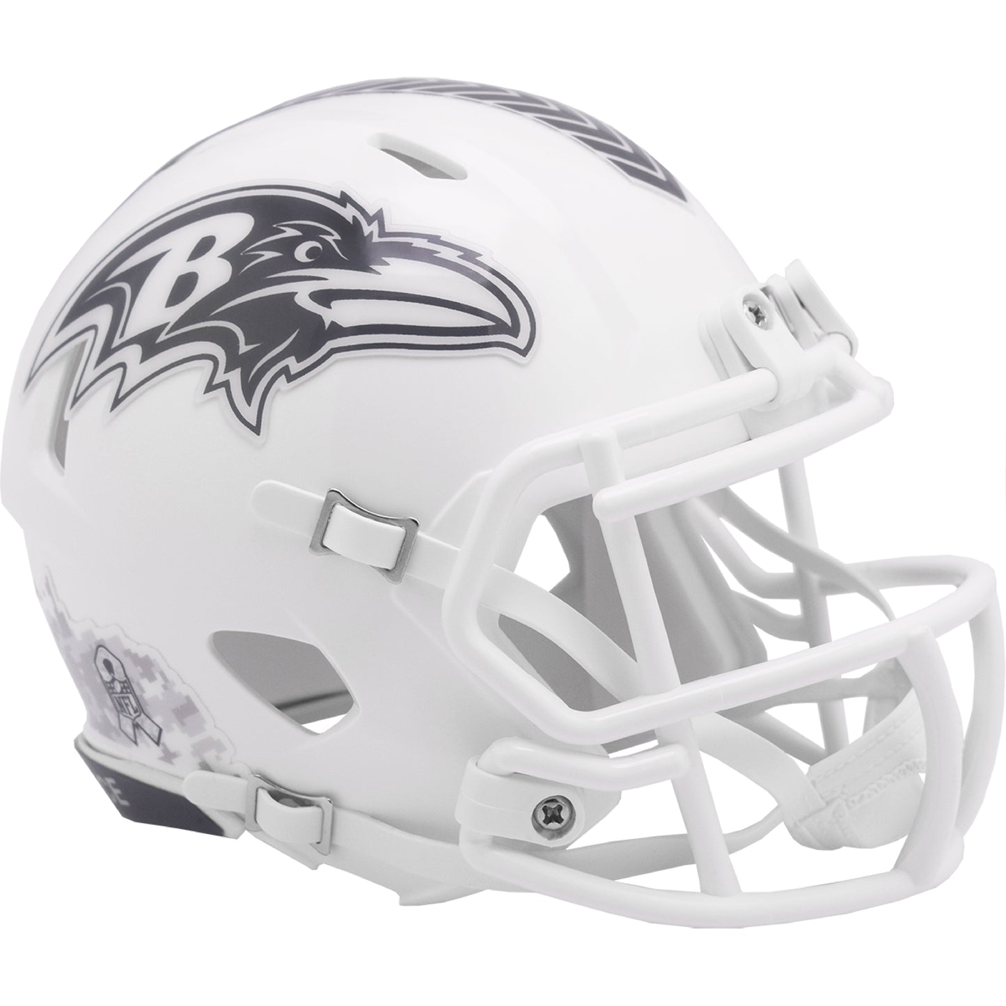 Baltimore Ravens 2024 Salute to Service Riddell Speed Mini Football Helmet NFL
