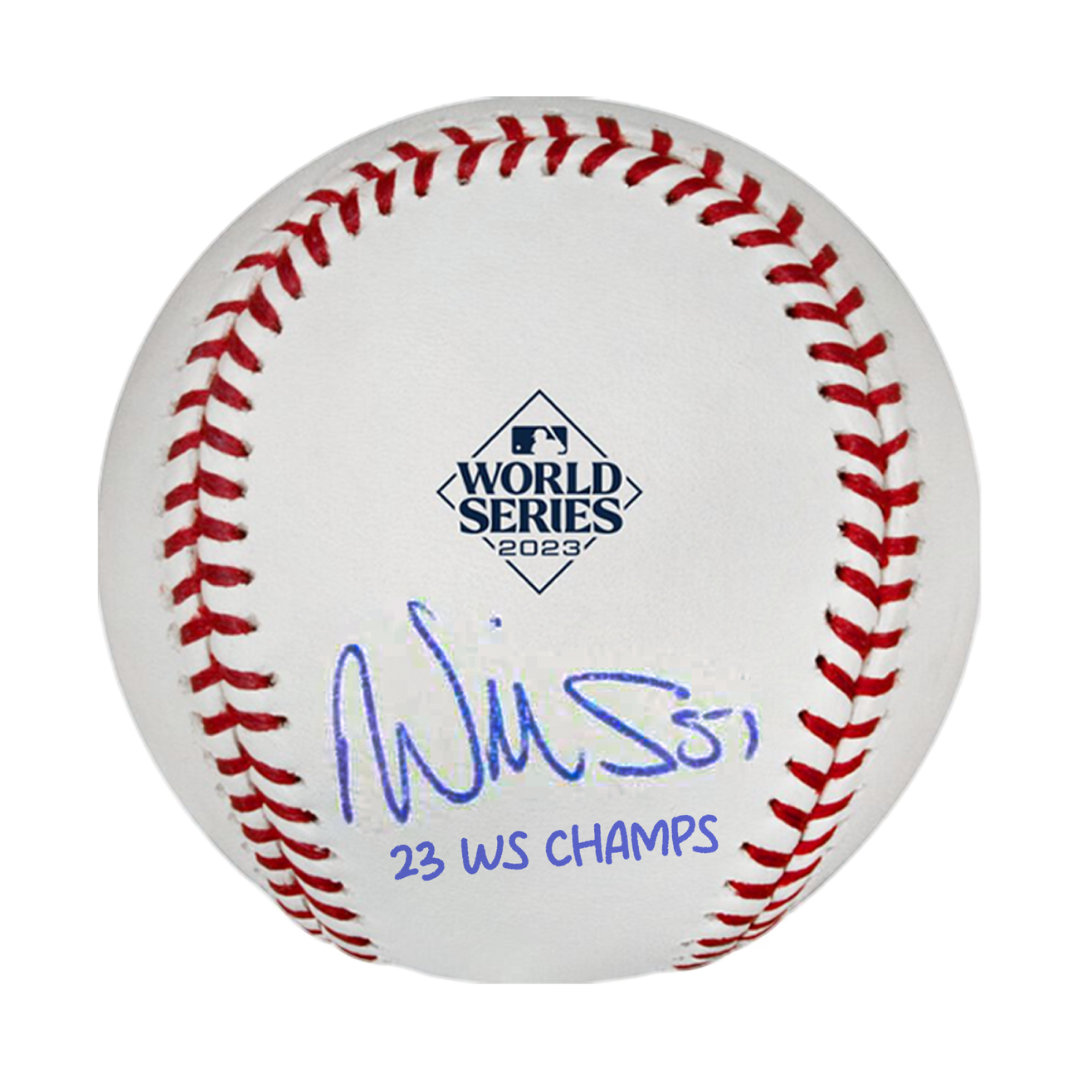 Will Smith Signed 2023 Texas Rangers World Series Baseball (Pre Order)