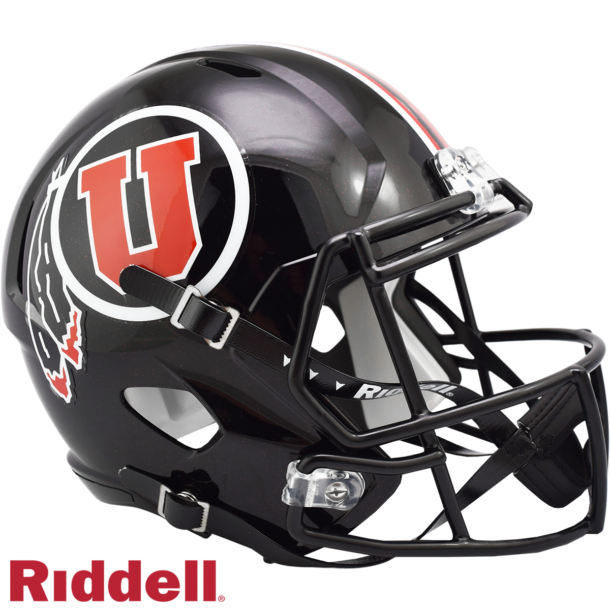 Utah Utes Black Speed F/S Replica Football Helmet