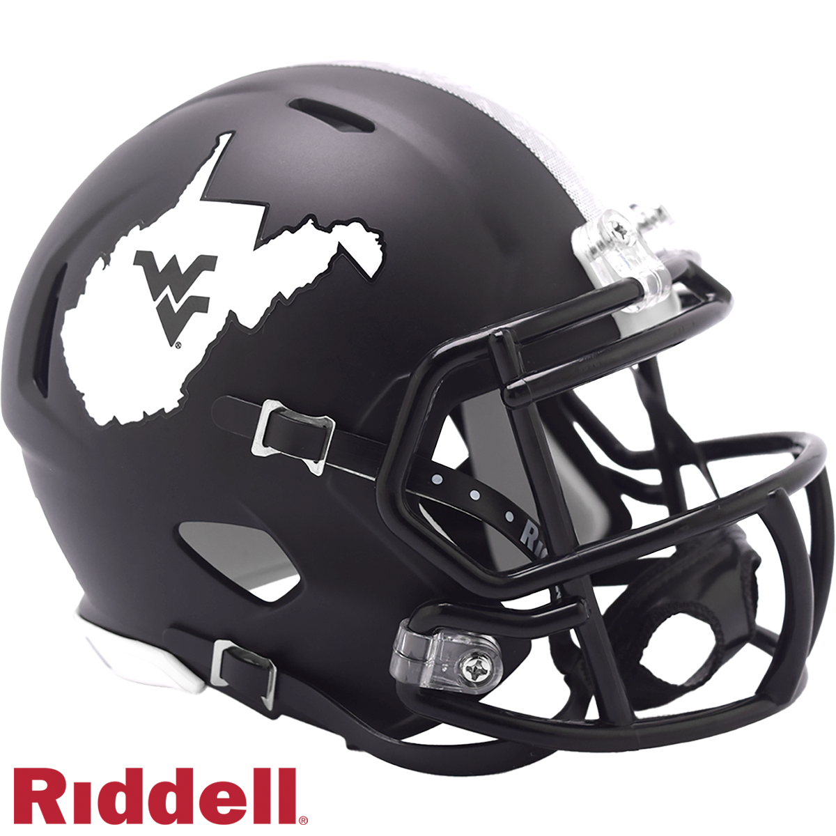 West Virginia Mountaineers Coal Rush Speed Mini Football Helmet