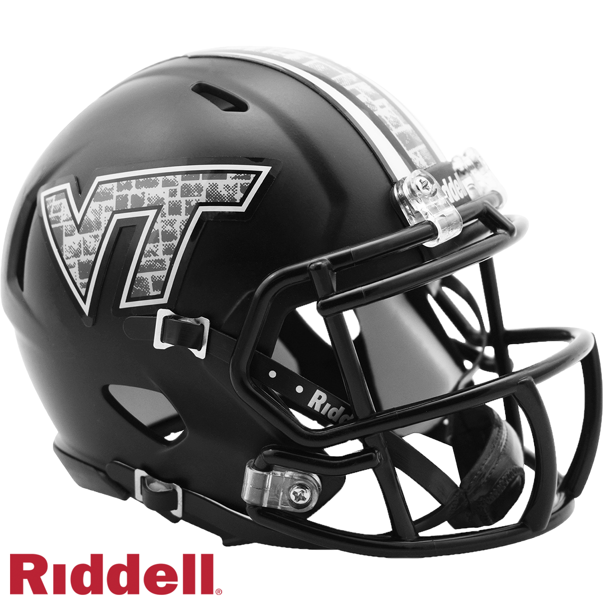 Virginia Tech Hokies Matte Black Mini Football Helmet
