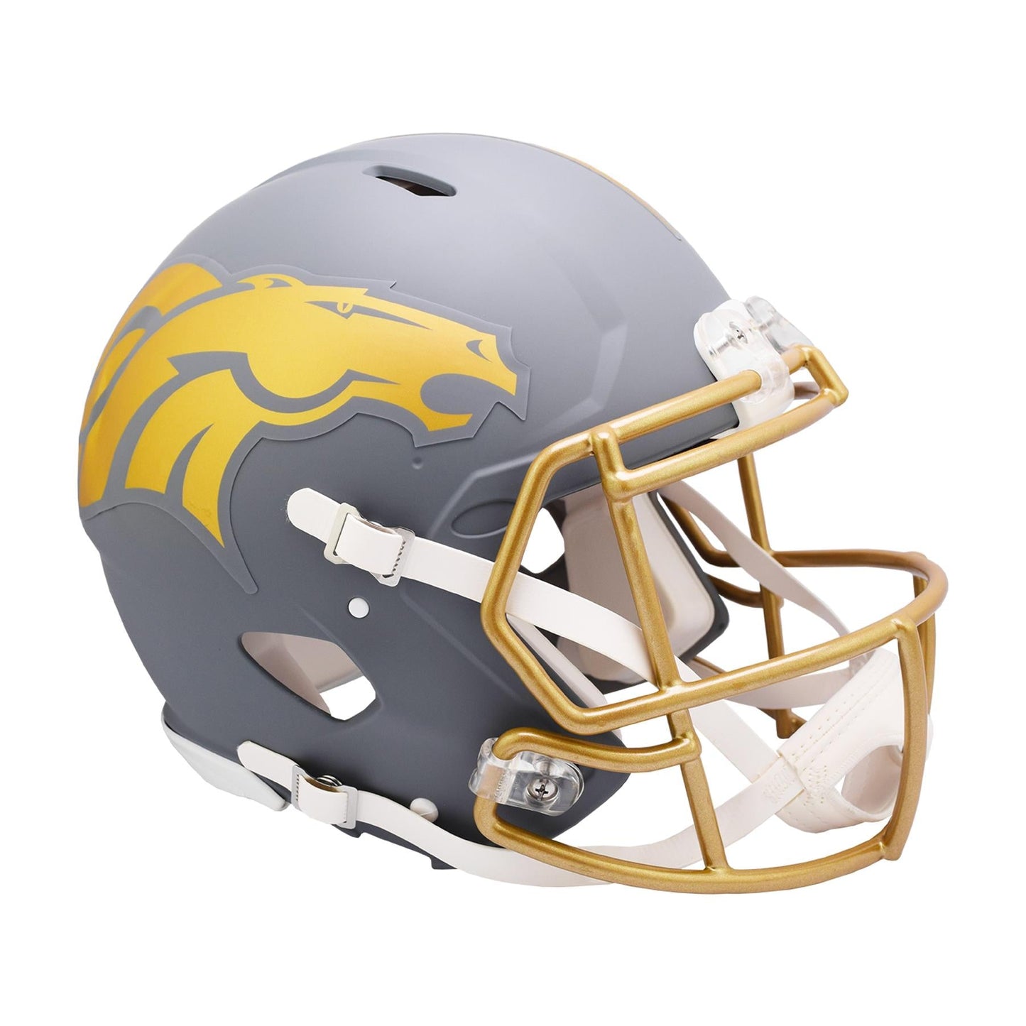 Denver Broncos SLATE Full Size Authentic Football Helmet NFL