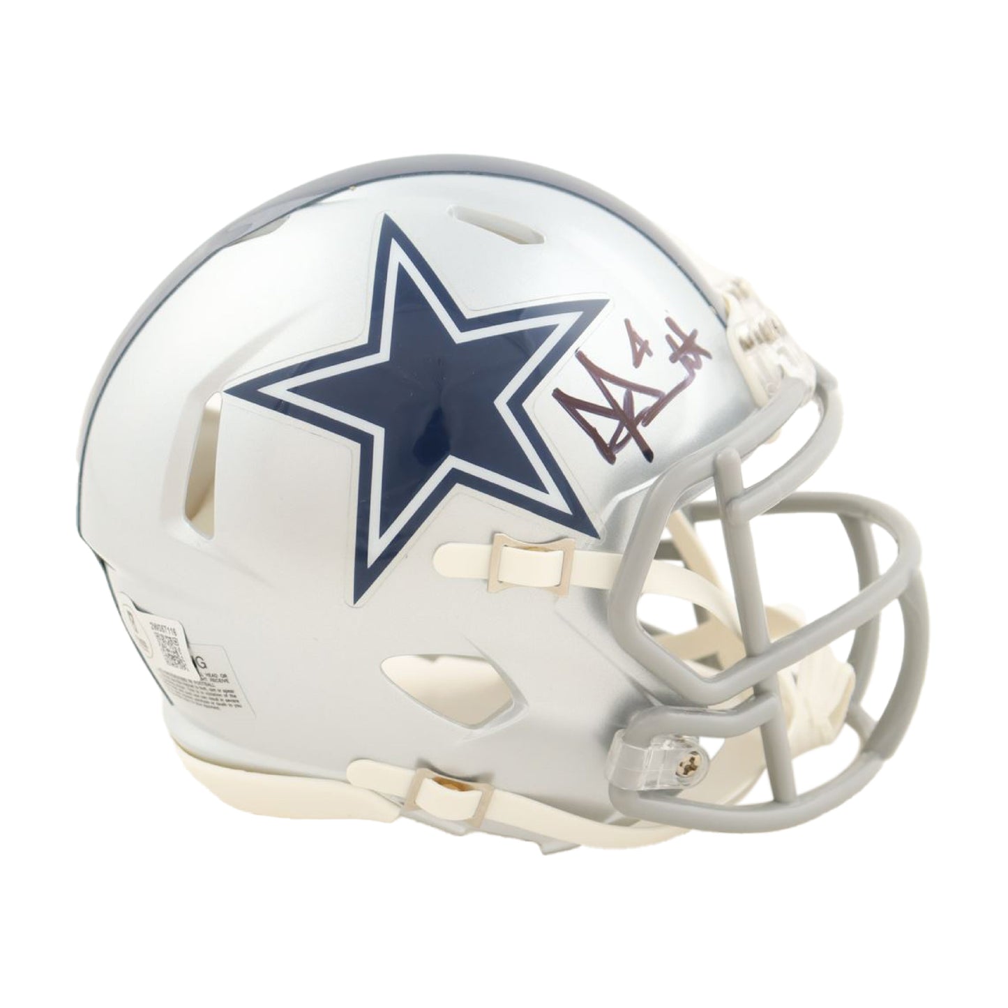 Dak Prescott Autographed Dallas Cowboys Riddell Speed Mini Helmet