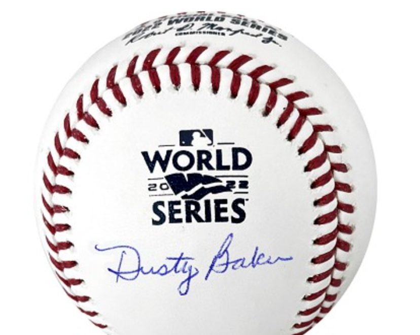 Dusty Baker Signed 2022 World Series Baseball (Pre-Order)