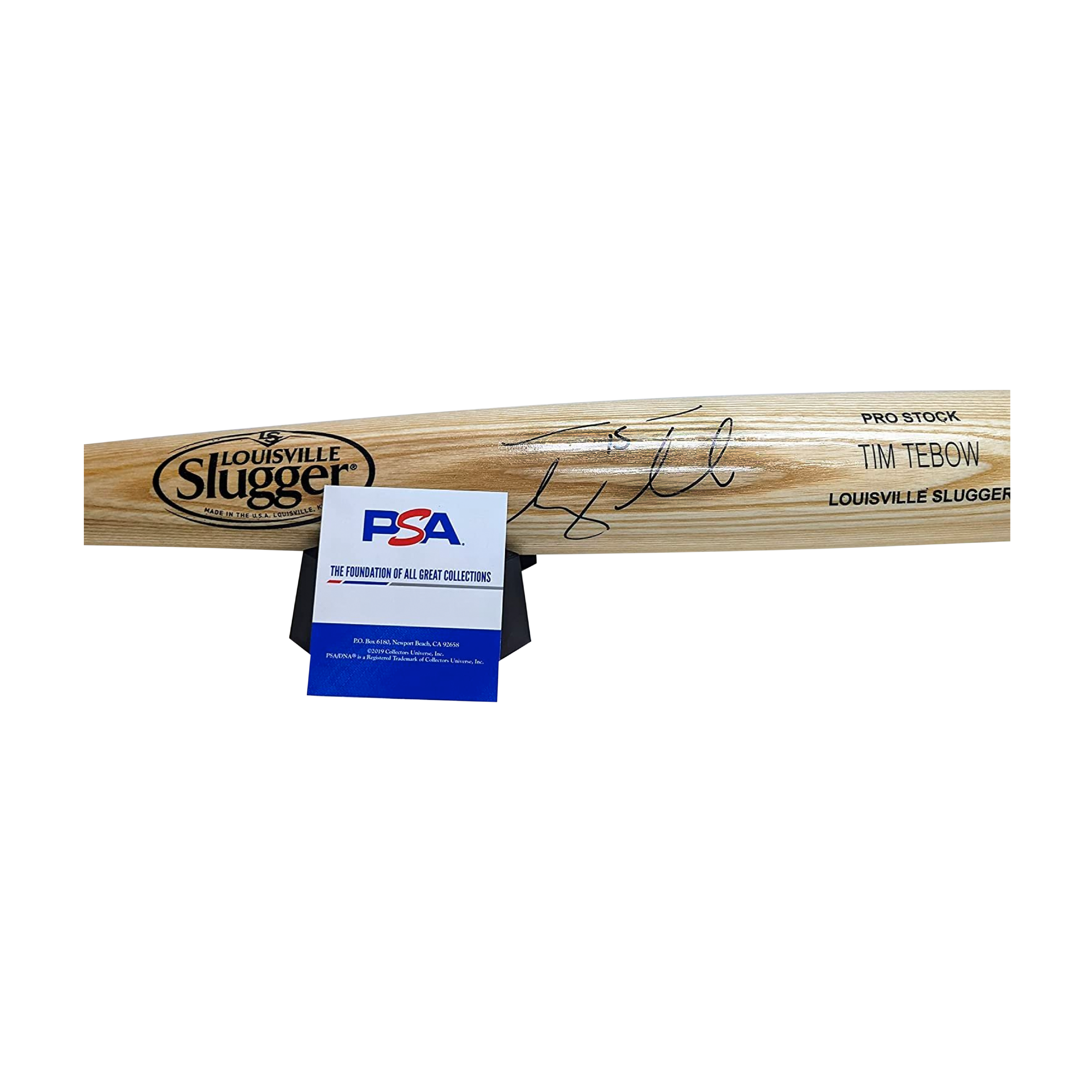 Ken Griffey Jr. Autographed Black Louisville Slugger Game Model Bat w/HOF  16 Inscription