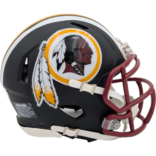 Washington Redskins Flat Black Collection Speed Mini Football Helmet