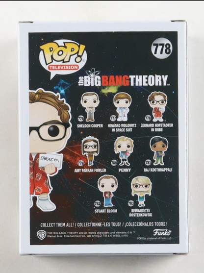 Johnny Galecki Signed "The Big Bang Theory" #778 Leonard Hofstadter In Robe Funko Pop! - Beckett