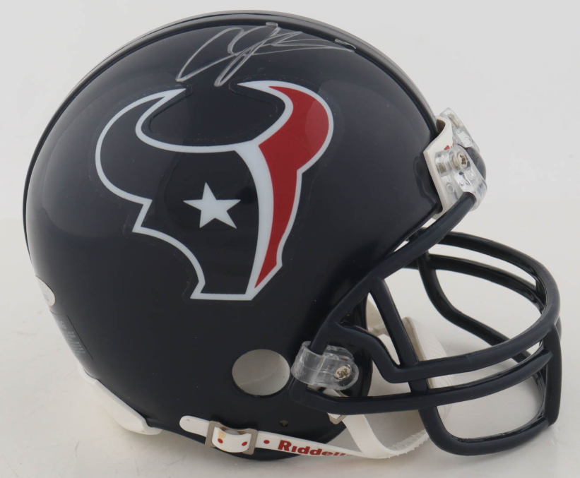 Andre Johnson Signed Texans VSR4 Mini Helmet - PSA