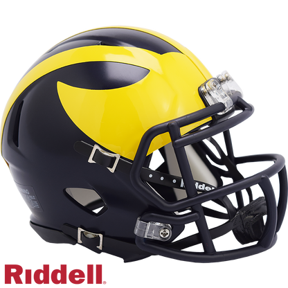 Michigan Wolverines Matte Finish Mini Football Helmet