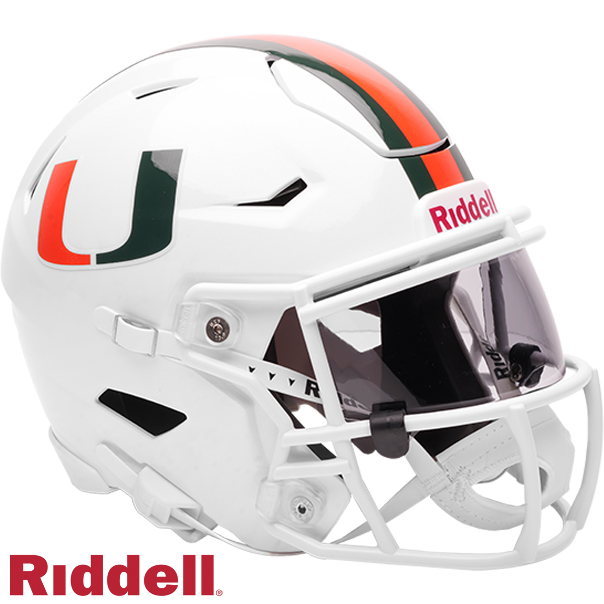 Miami Hurricanes Midi SpeedFlex Football Helmet