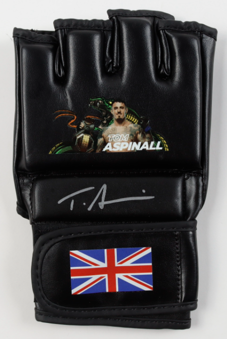 Tom Aspinall Signed MMA Custom Great Britain Glove - Beckett