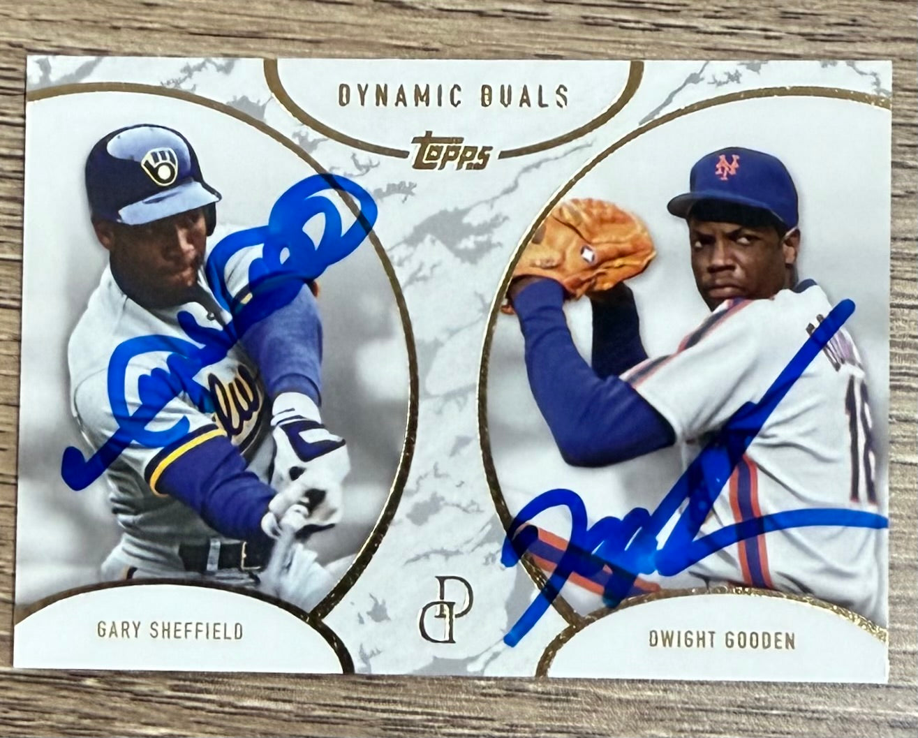 Gary Sheffield & Doc Gooden Signed 2025 Dynamic Duals #36