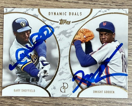 Gary Sheffield & Doc Gooden Signed 2025 Dynamic Duals #36