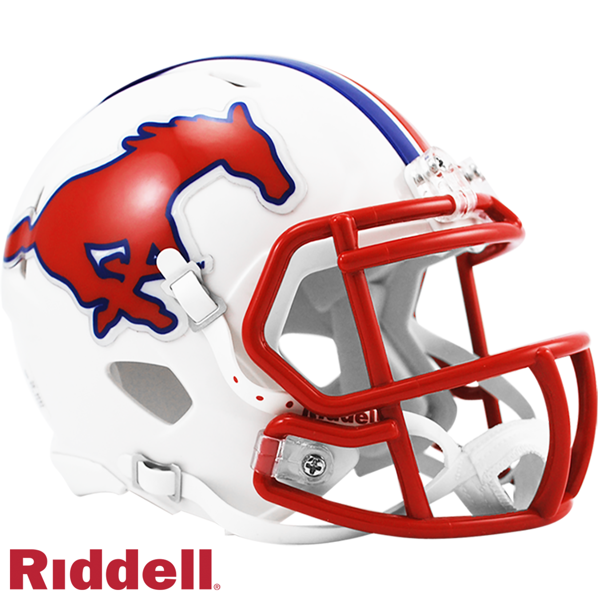 Southern Methodist University Mustangs Primary Speed Mini Football Helmet