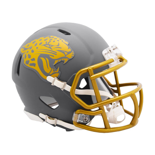 Jacksonville Jaguars SLATE Mini Football Helmet NFL Riddell