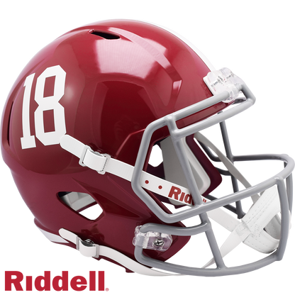 Alabama #18 Crimson Tide Primary Speed F/S Replica Football Helmet
