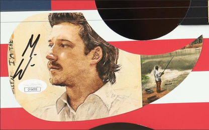 Morgan Wallen Guitar with Signed Custom Insert Pickguard - JSA