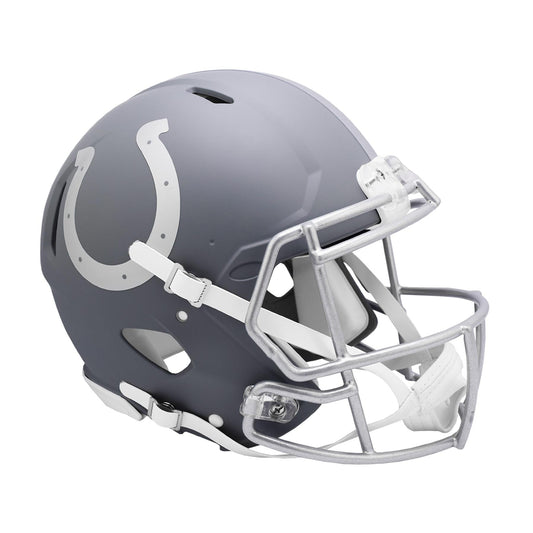 Indianapolis Colts SLATE Full Size Authentic Football Helmet NFL