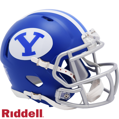BYU Cougars 2021 Royal Satin Speed Mini Football Helmet