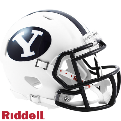BYU Cougars Speed White/RoyalBlue Mini Football Helmet
