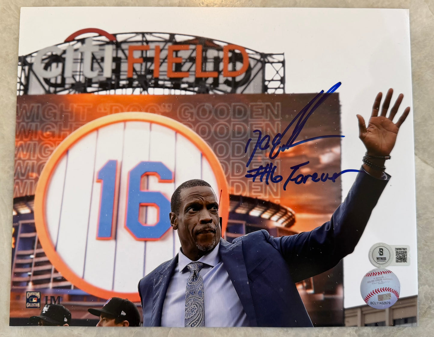 Doc Gooden “16 Forever” Signed 8x10 BAS Witness