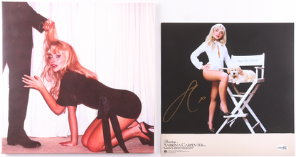 Sabrina Carpenter Signed "Man's Best Friend" Vinyl Album Insert w/ Record - JSA