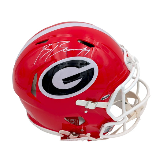 Brock Bowers Signed Georgia Bulldogs Full Size Authentic Helmet - Beckett