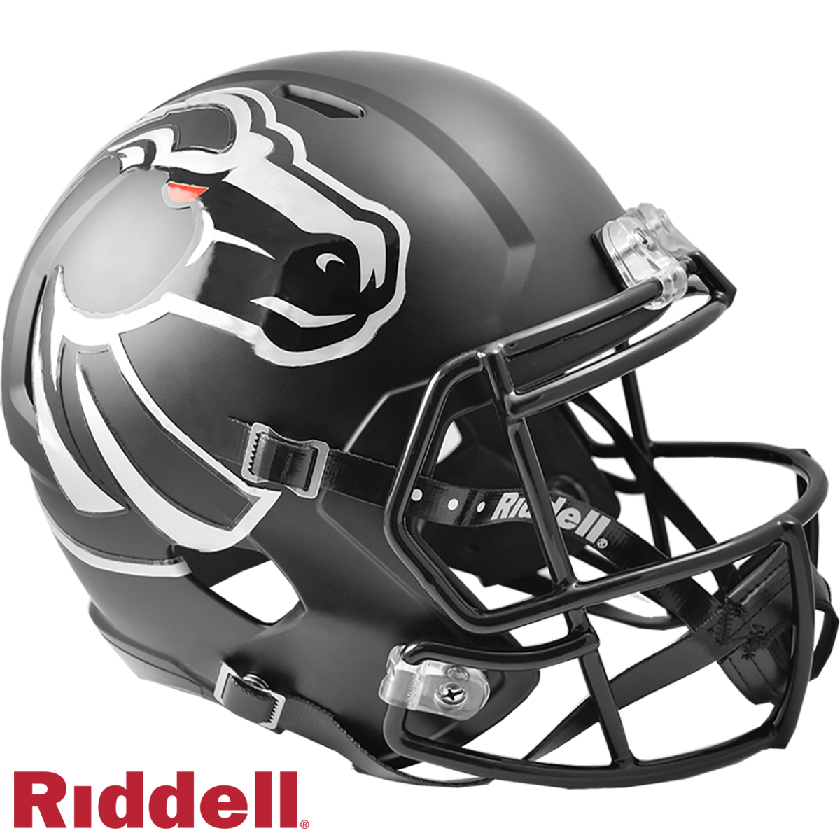 Boise State Broncos Matte Black F/S Replica Football Helmet