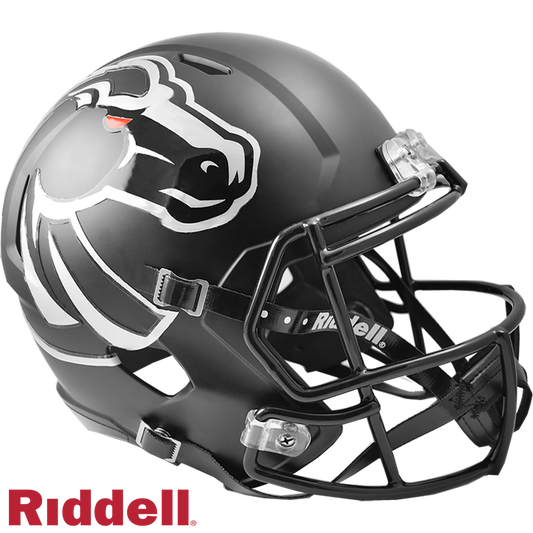 Boise State Broncos Matte Black F/S Replica Football Helmet