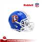 Denver Broncos T/B(75-96) (Blue D) Speed Mini Football Helmet