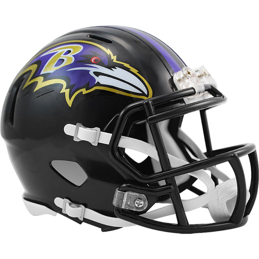 Baltimore Ravens Primary Speed Mini Football Helmet