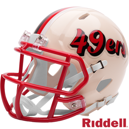 San Francisco 49ers Retro Speed Mini Football Helmet