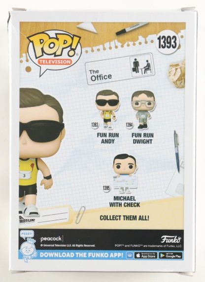 Ed Helms Signed "The Office" #1393 Fun Run Andy Funko Pop! -  PSA