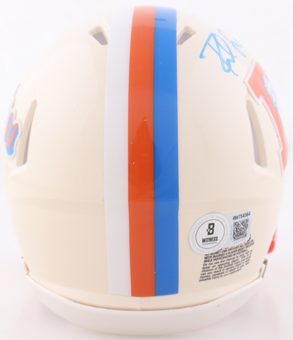 Rod Smith Signed Broncos Retro Mini Helmet Inscribed ROF 12 - Beckett