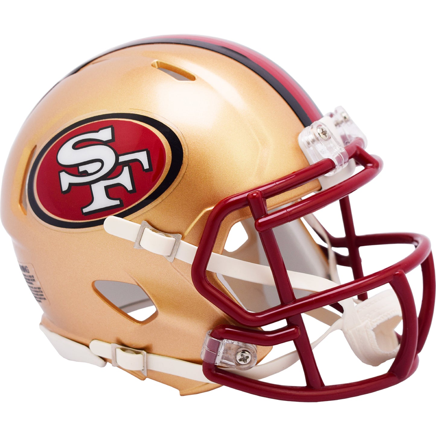 San Francisco 49ers 1996-2008 Throwback Riddell Speed Mini Football Helmet