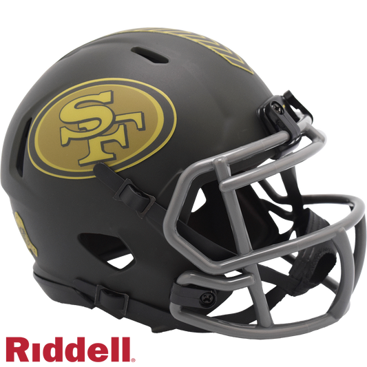 San Francisco 49ers NFL Riddell Salute To Service 2025 Mini Helmet