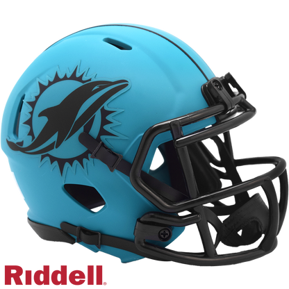 Miami Dolphins Rave Speed Mini Football Helmet