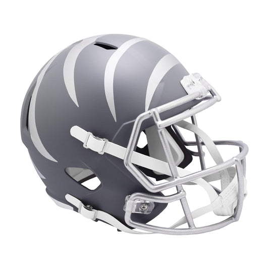Cincinnati Bengals SLATE Full Size Replica Football Helmet NFL