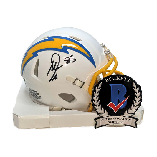 Antonio Gates Autographed Chargers Speed Mini Helmet - Beckett