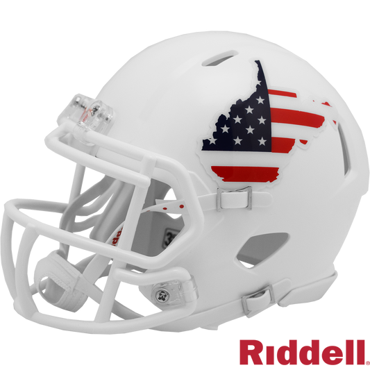 West Virginia Stars & Stripes Speed Mini Football Helmet