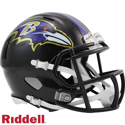 Baltimore Ravens Primary Speed Mini Football Helmet