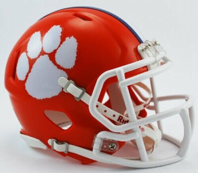 Clemson Tigers Primary Speed Mini Helmet