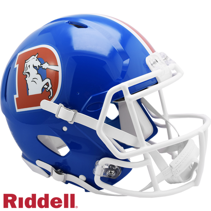 Denver Broncos T/B(Blue D) Speed F/S Authentics Football Helmets