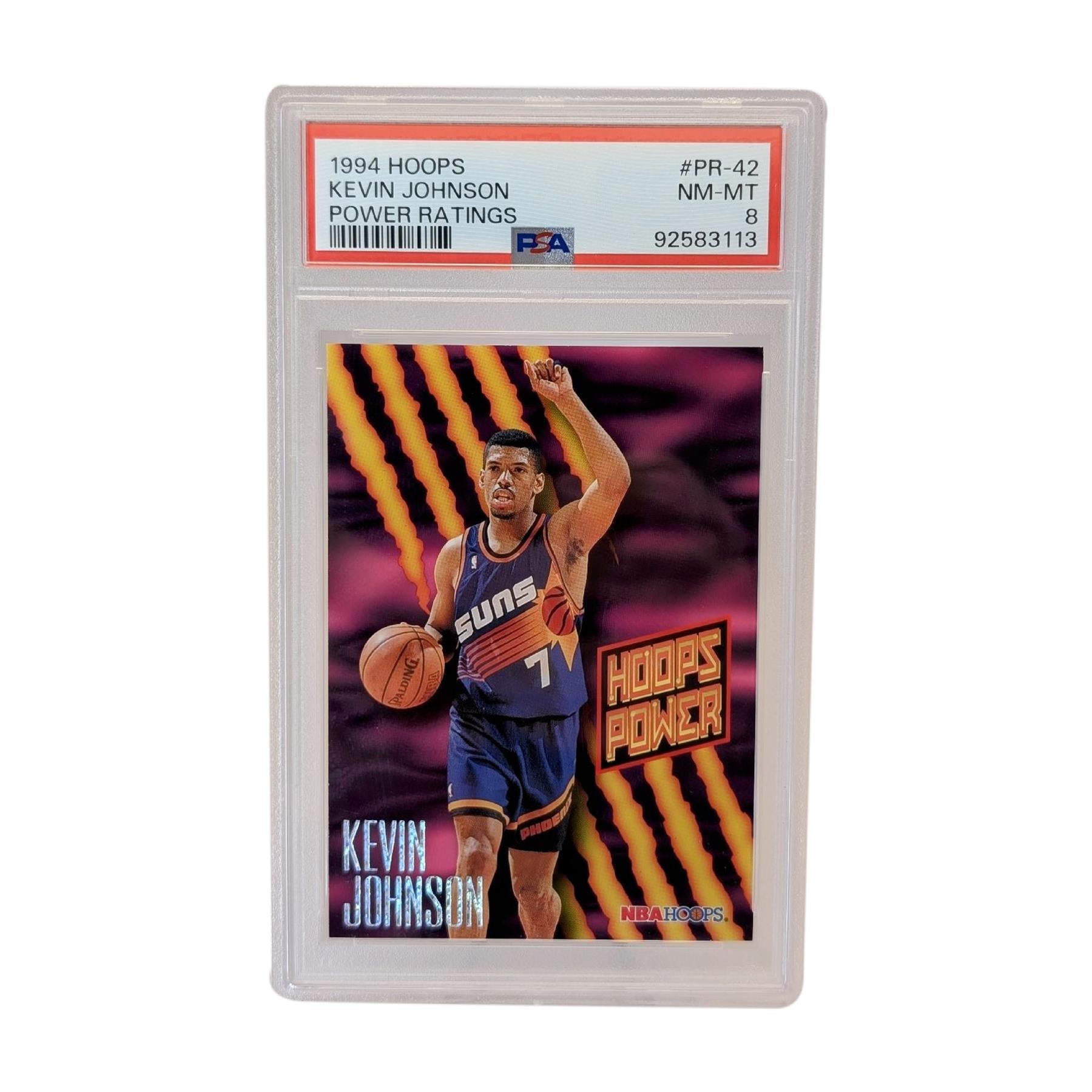 Kevin Johnson Phoenix Suns 1994 Hoops Power Ratings PSA NBA
